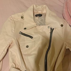 Light pink Bebe leather jacket